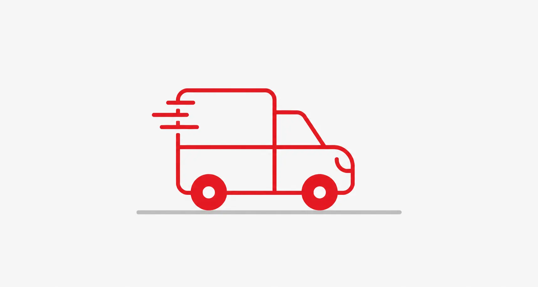 Recolored red delivery truck icon 3